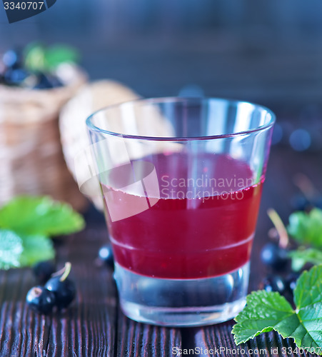 Image of black currant juice