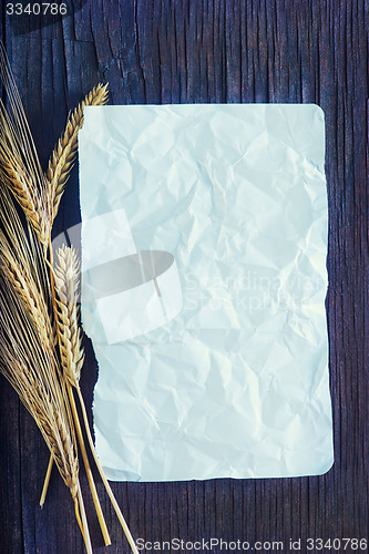 Image of wheat and paper