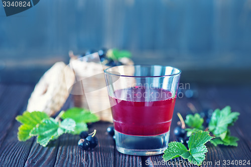 Image of black currant juice