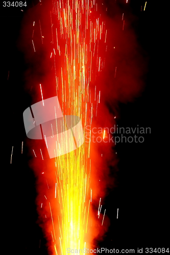 Image of Red Fire Cracker Burst