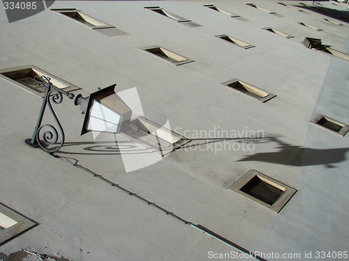 Image of street lamp shadow