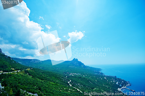 Image of mountain and sky