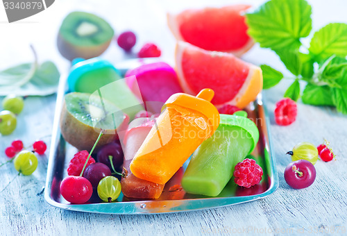 Image of homemade fruit icecream