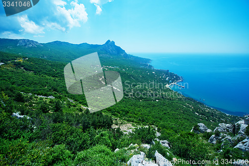 Image of mountain and sky