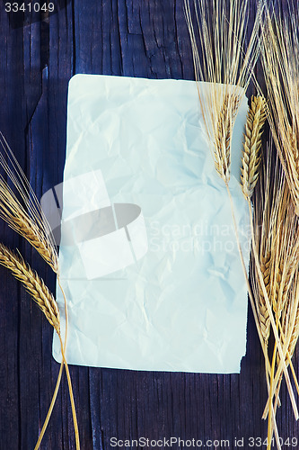 Image of wheat and paper