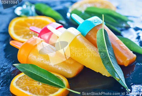 Image of homemade orange icecream