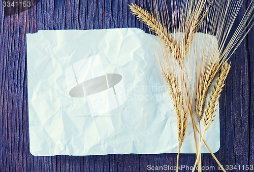 Image of wheat and paper