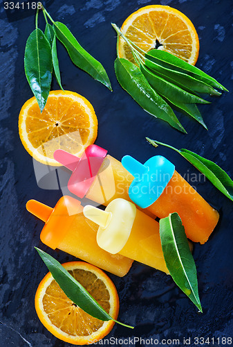 Image of homemade orange icecream