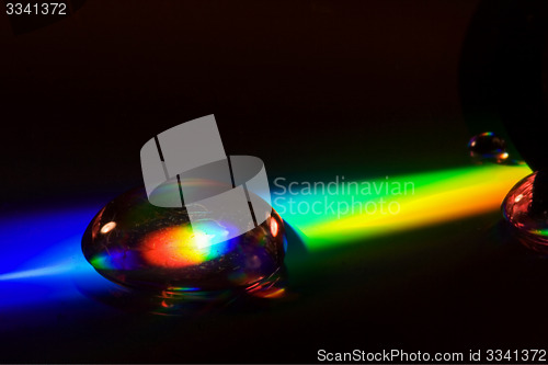 Image of  drop in a plastic cd 