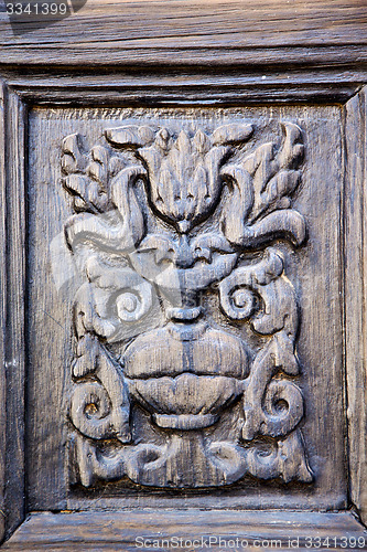 Image of lanzarote abstract door wood   the brown spain