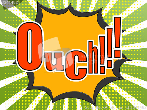 Image of Ouch comic speech bubble