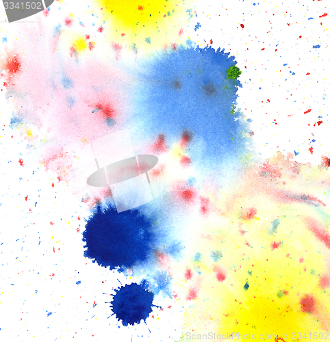Image of colored paint splatters