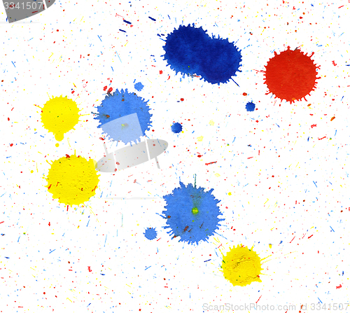 Image of colored paint splatters