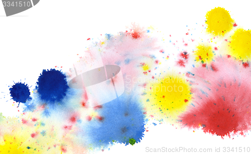 Image of colored paint splatters