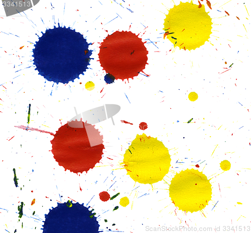 Image of colored paint splatters