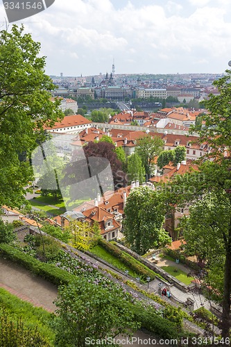Image of Aerial view over Old Town, Prague
