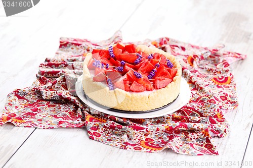 Image of strawberry cheesecake