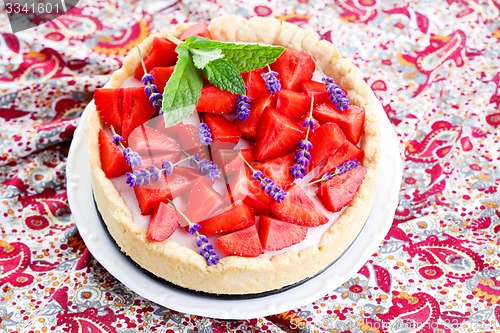 Image of strawberry cheesecake