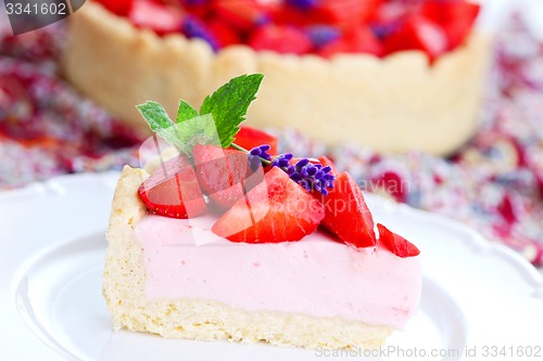 Image of strawberry cheesecake