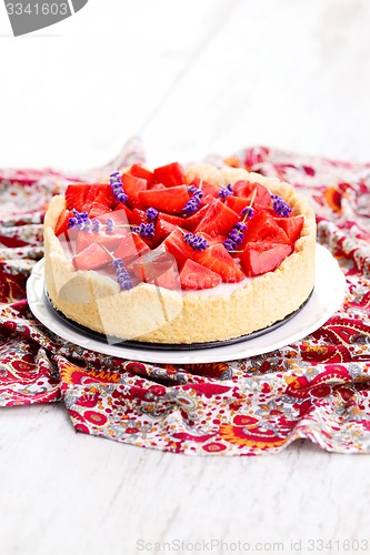 Image of strawberry cheesecake