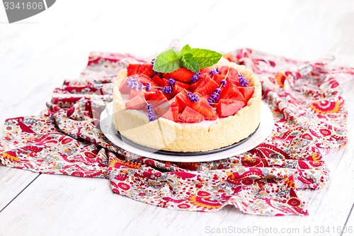 Image of strawberry cheesecake