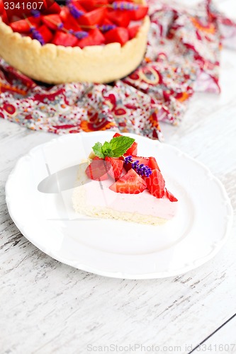 Image of strawberry cheesecake