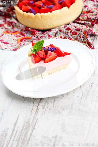 Image of strawberry cheesecake