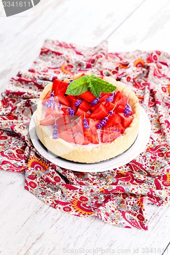 Image of strawberry cheesecake