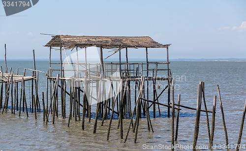 Image of Very Old Dilapidated Pier in Fisherman Village