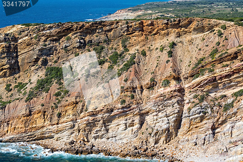 Image of Rocky Beach and Sandstone Cliffs