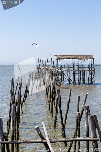 Image of Very Old Dilapidated Pier in Fisherman Village