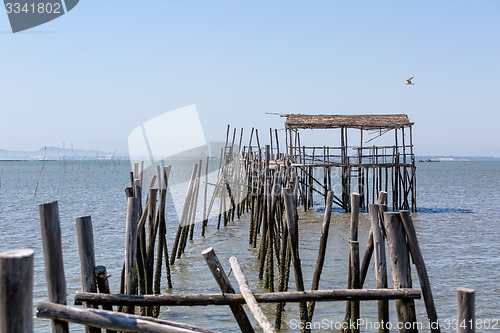 Image of Very Old Dilapidated Pier in Fisherman Village