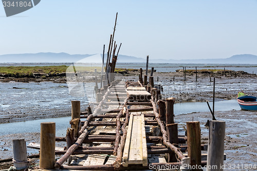 Image of Very Old Dilapidated Pier in Fisherman Village