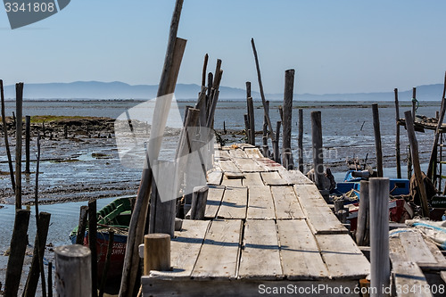 Image of Very Old Dilapidated Pier in Fisherman Village