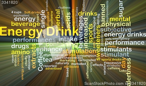 Image of Energy drink background concept glowing