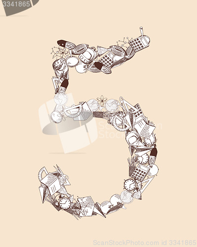 Image of Alphabet letter with education theme