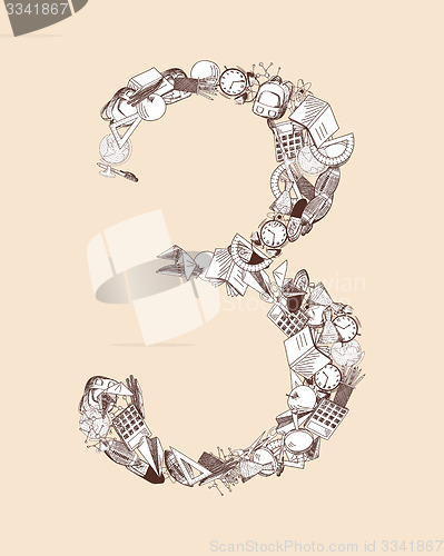 Image of Alphabet letter with education theme