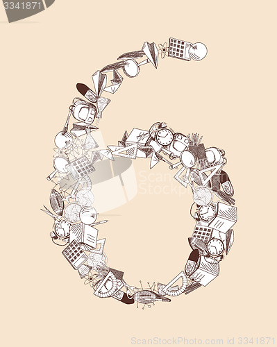 Image of Alphabet letter with education theme