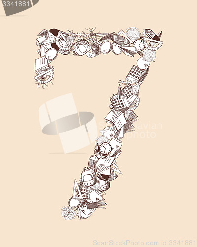 Image of Alphabet letter with education theme