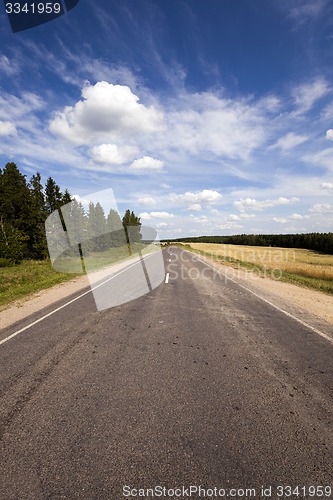 Image of the asphalted road 