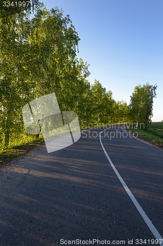 Image of the asphalted road  