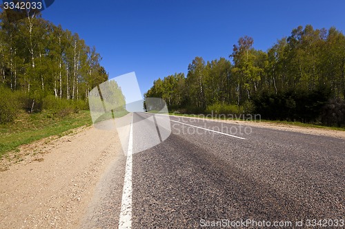 Image of the asphalted road  
