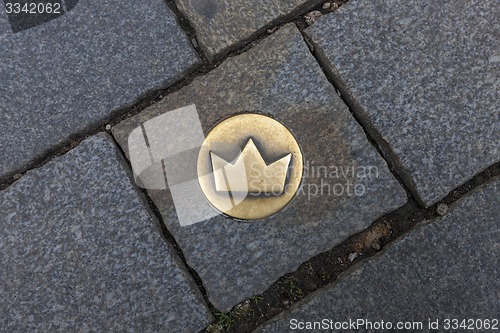 Image of Pavement on  Square in Bratislava, Slovakia