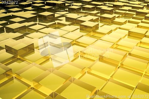 Image of abstract glass cubes background