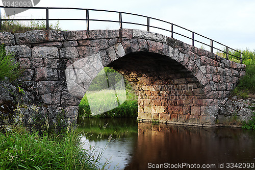 Image of ancient stone arch bridge