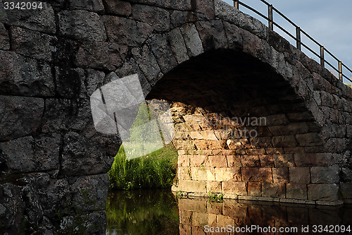 Image of old stone arch bridge