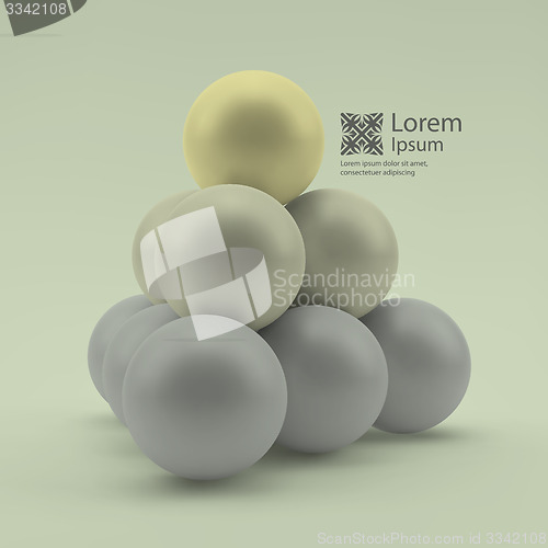 Image of 3d vector background. Vector illustration.