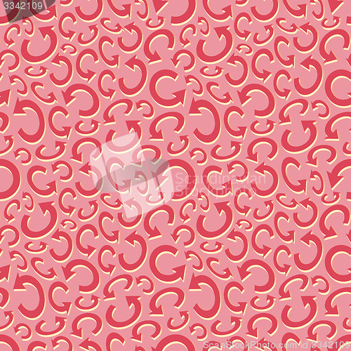 Image of Seamless recycle background. Vector pattern.