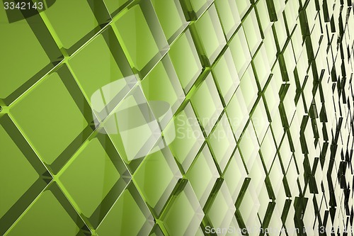 Image of abstract glass cubes background