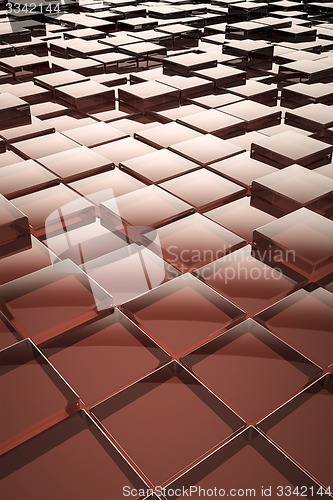 Image of abstract glass cubes background